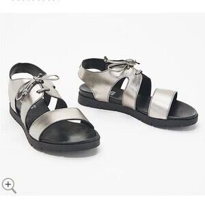 Miz Mooz Davey Leather Lace-Up Sandals 39 NWOB